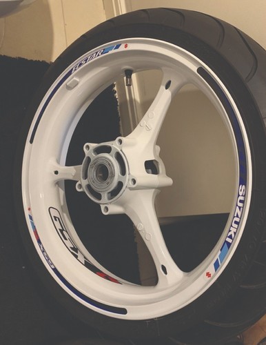 SUZUKI GSXR Motorcycle Wheel Rim Stickers Decals Stripes Kit. - Picture 2 of 22