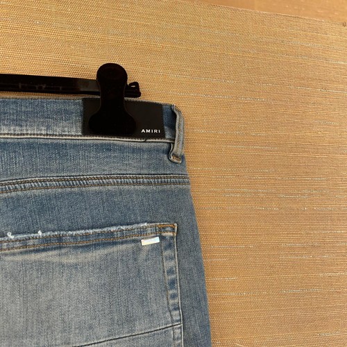 Amiri , Serif Logo Jeans in Clay Indigo , BNWT 38 US - Picture 10 of 18