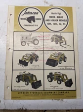 JOHNSON LOADER OWNER MANUAL PARTS LIST MODEL 10M 10TC 12 14 SIMPLICITY 3310 3314