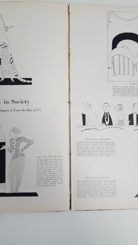 HIGH SOCIETY Book by FISH 1920 Illustrations 1st Edition Vanity Fair Antique - Picture 18 of 24