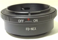 Canon FD to Sony NEX E Lens mount adapter 5R 5N ILCE a6000 a6400 a6600 cameras