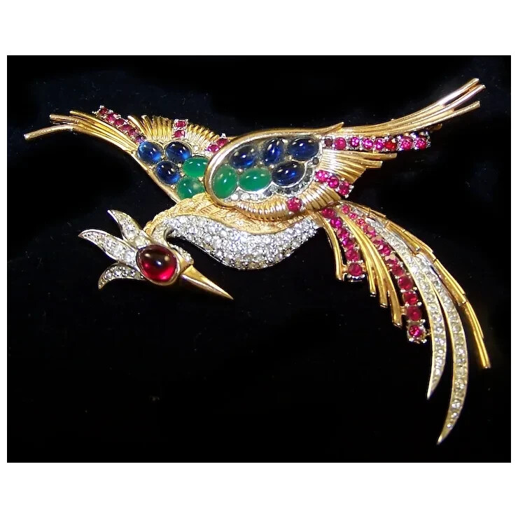 BOUCHER Unsigned Large Sapphire, Ruby, Chrysopras… - image 8