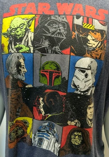 Camiseta Personajes Star Wars, Azul, Hombre Talla Extra Grande - Imagen 2 de 5