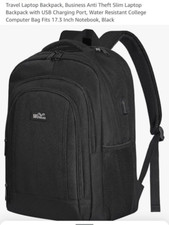 Wowang Laptop Backpack- Fits Up to 17-Inch Laptops Anti Theft- USB Charging Port