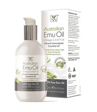 Emu Oil Pure Skin Moisturizer - Nail, Body, Face, Scalp & Hair Moisturizer with