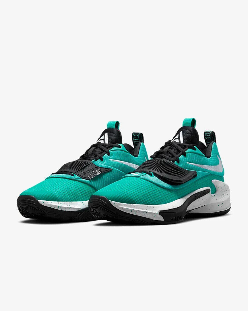 Nike Zoom Freak 3 Team Mens Size 9 Clear Jade Basketball Nike Zoom Freak 3 Team Mens Size 9 Clear Jade Basketball