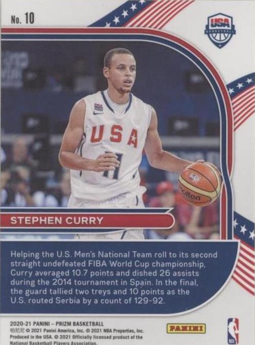 その他 2020 Stephen Curry Silver Prizm PSA 10 Stephen Curry 2020 Prizm #10 Flashback - Silver Price Guide