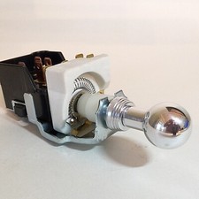 Hot Rod Custom Head Light Dashboard Switch With Shoebox Style Knob Bezel