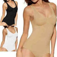 Nwe Ladies slimming vest shaper top body seamless tummy support s-3xl