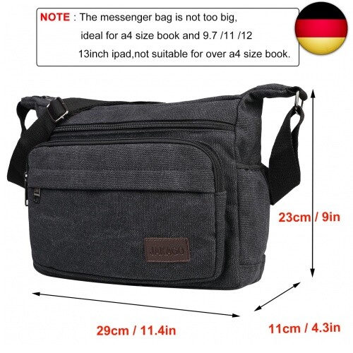 JAKAGO Wasserdichte Umhängetasche Herren, Multi-Tasche - Main Image