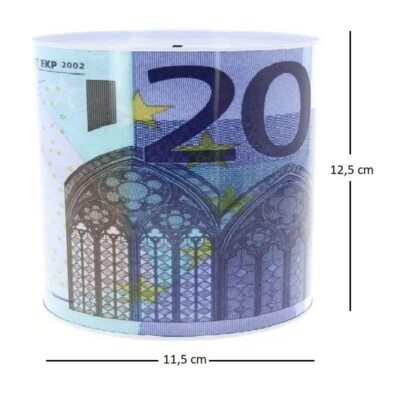 Salvadanaio In Latta Vintage 19x14 Cm - Non Apribile, Per Monete E Banconote, Ideale Regalo - Foto 9