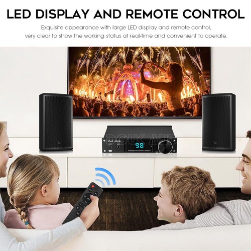 Douk Audio A10 Hi-Fi Bluetooth 5.0 Röhrenverstärker USB DAC SPDIF Amplifier - Afbeelding 8 van 12