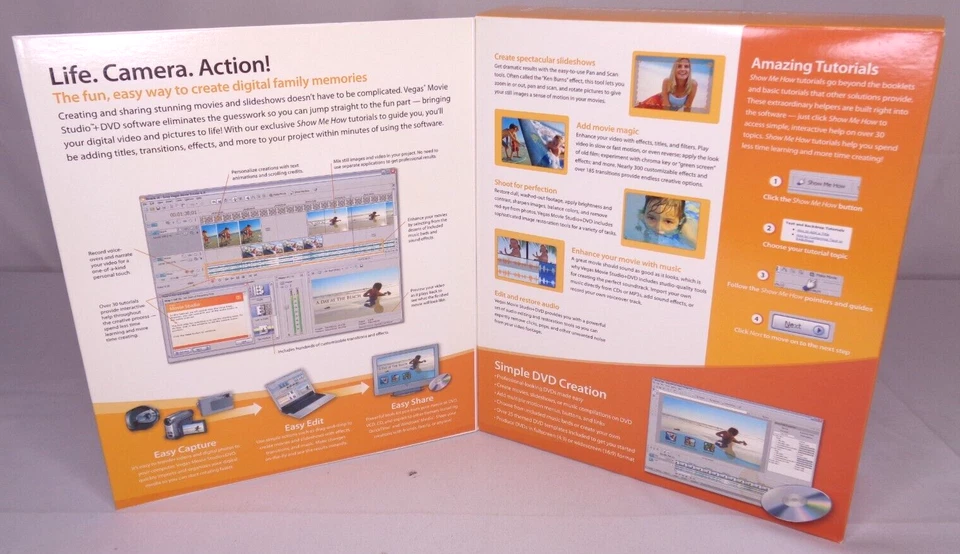 Sony Vegas Movie Studio 6.0 Video Editing & DVD Creation Software NEW Sealed - Image 2 of 4