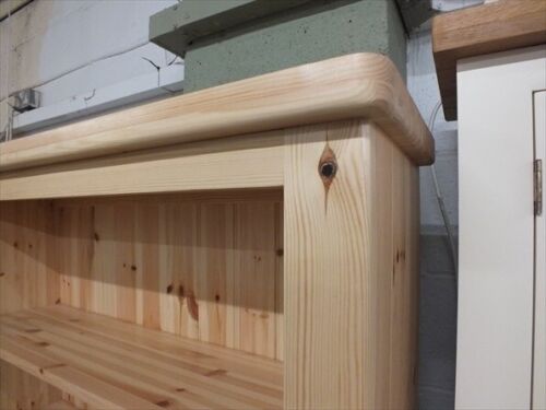 CLEARANCE PINE LARGE BOOKCASE CLEAR STAIN HANDMADE EX-DISPLAY HALF PRICE - Picture 4 of 6