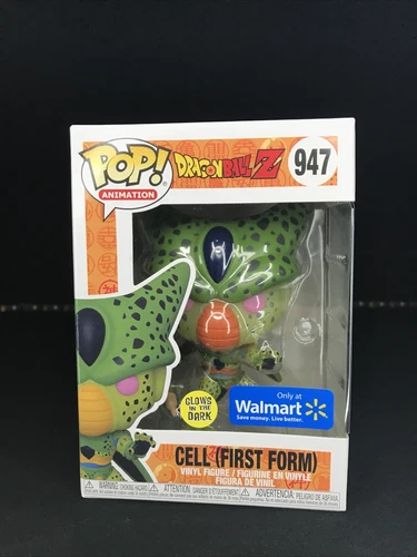 Funko Pop! Animation: Dragon Ball Z Cell (First Form) #947 GITD WALMART Excl