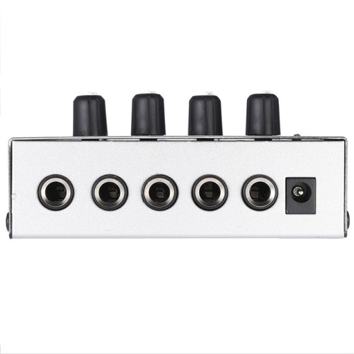 HA400 Mini 4 Channels Mini Audio Stereo Headphone Amplifier w/Power Adapter N7S4 - Picture 3 of 8