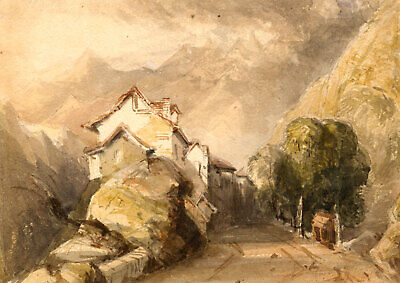 Thomas Miles Richardson Jnr, Route alpine - Milieu achats du 19e siècle Peinture à l...