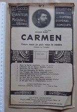 partition CARMEN CHANSON DU TOREADOR chantée par Mr Bouhy