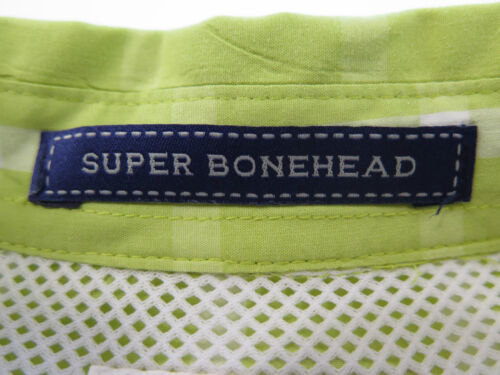 Columbia PFG Mens Super Bonehead Green Checks Outdoor Vented Fishing Shirt Small - Picture 6 of 12
