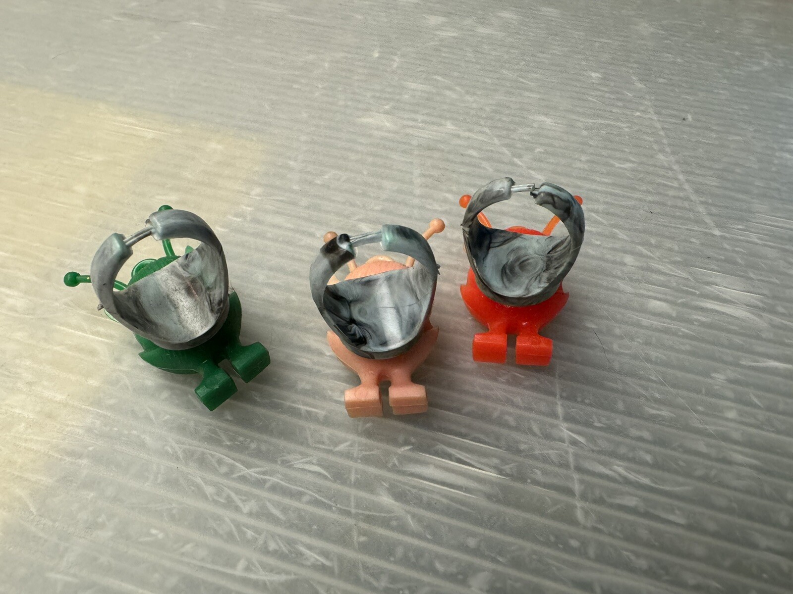 vintage RAT FINK 1965 Martian Fink Plastic NOVELTY RING charm LOT/3