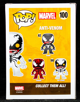 Funko Pop! Marvel Anti-Venom #100 w/ Protector Glows In The Dark