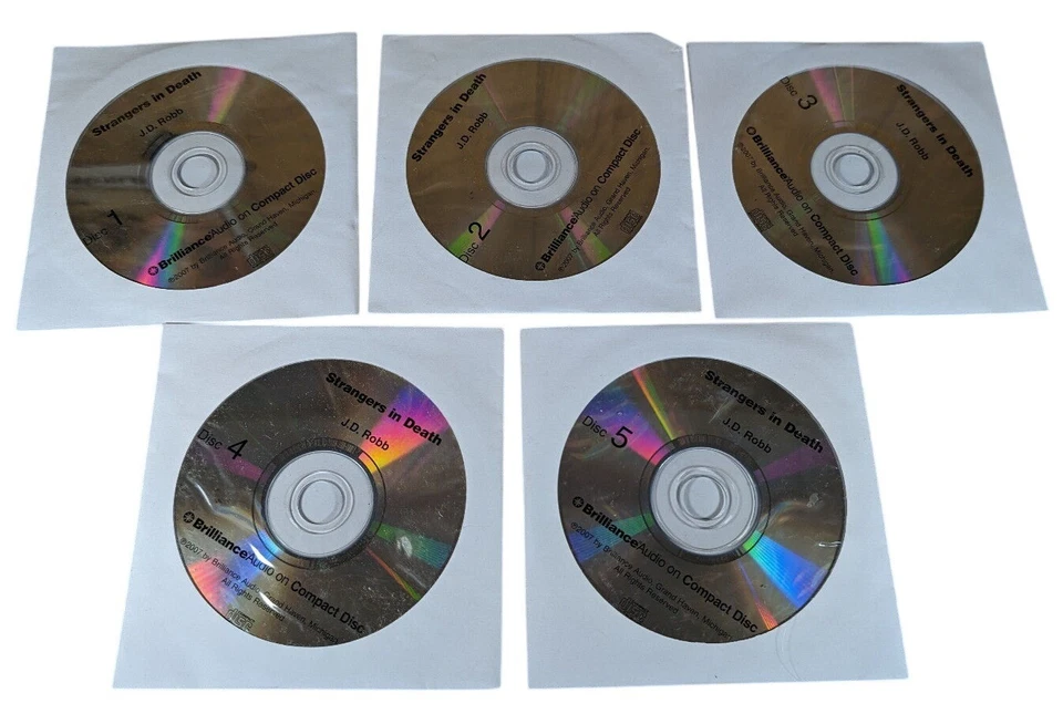 Lot of 5 Audiobooks James Patterson J D Robb Nora Roberts Sandra Brown Audio CDs Foto 3 de 4