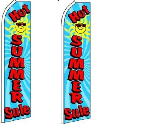 HEISSER SOMMERVERKAUF King Size Polyester Swooper Flagge 2er-Pack (HARDWARE KEIN INKL. - Bild 1 von 1