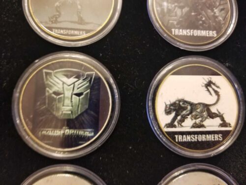 TRANSFORMERS 2007 Movie & ROTF Gold Plated Coin Set Lot of 20 In Display Case - Picture 8 of 10