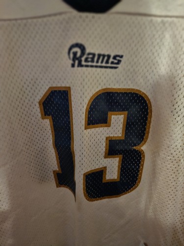 Champion St. Louis Rams Kurt Warner Boys White Jersey Rare - Picture 2 of 5