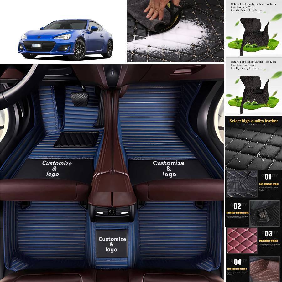 Custom Waterproof Luxury Floor Mats for Subaru BRZ – Durable Auto Liner Pads