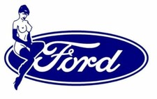 Ford Sexy Pinup Pin Up Girl Model Retro Vintage Die Cut Vinyl Car Decal Sticker