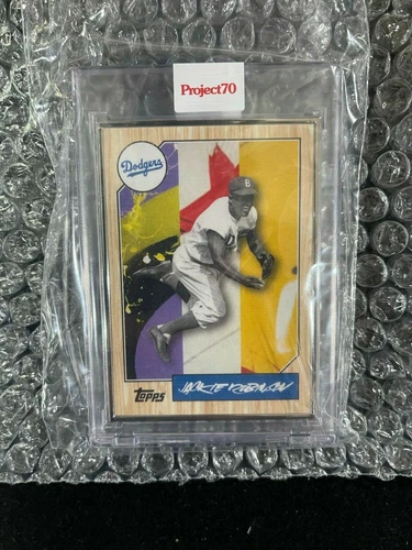 Topps Project70 Card 42 - 1987 Jackie Robinson by Futura - Artist Proof # to 51
