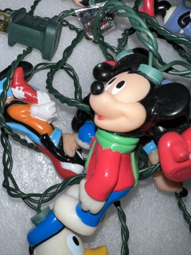 Cadena de luces de Navidad Disney Mickey & Friends Donald Goofy FALTA UNA FIGURA - Imagen 3 de 4