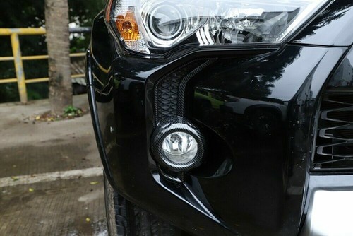 Carbon Fiber Fog Light Cover Trim Frame For 4Runner 14+ SR5/ TRD Pro Accessories - Picture 5 of 11