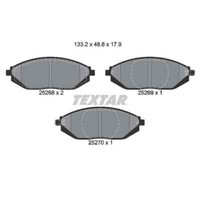 Textar Bremsbelagsatz, Scheibenbremse 2526801