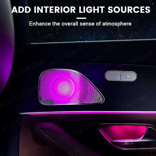 64 Colors LED Speaker Tweeter Cover For Mercedes-Benz W167 GLE GLS Ambient Light - Picture 6 of 16