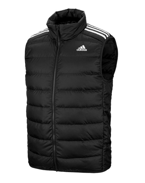 adidas Essentials Down Men’s Vest Winter Warm Navy Blue Size Small