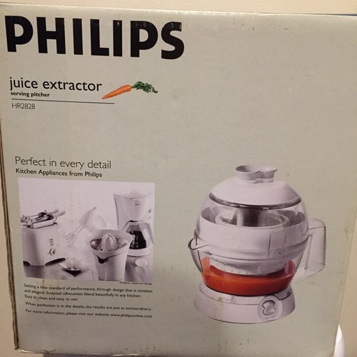 PHILIPS HR2828 Vegetable/Fruit Extractor Serving Pitcher Appliance NEW unopened