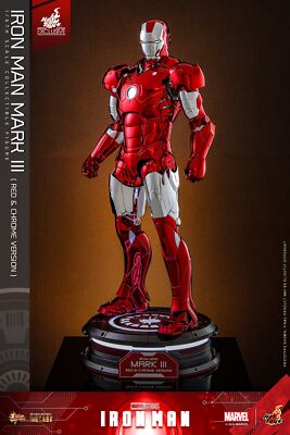 Ready! New Hot Toys 1/6 IRON MAN MMS744D64 MARK Ⅲ Red