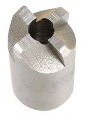 Made in USA 4 Flutes, 1/2" Diam, 5/32" Pilot Hole Diam, High Speed Steel Reve...