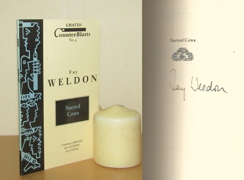 Fay Weldon - Sacred Cows (CounterBlasts) - Signed - 1st/1st (1989 PB First Ed) - Foto 1 di 5