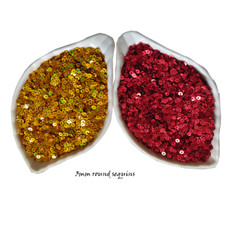 5g Metallic 3mm Round Loose sew on Sequins Clothes Wedding DIY Craft