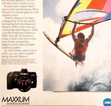 1987 Minolta Maxxum 700 SLR Camera Advertisement Vintage Photography HM2S
