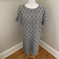 LOFT Womens Blue Floral Short Flutter Sleeve Sheath Dress Size Medium