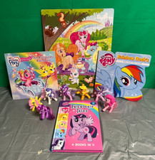 My Little Ponies 7 , 2 books , Reader w/ 4 stories 25 piece puzzle
