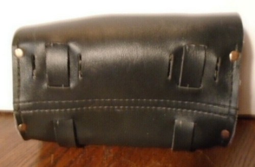 HARLEY-DAVIDSON DOUBLE STRAP 8" X 6" X 4" LEATHER BELT POUCH, GOOD CONDITION - Picture 4 of 9