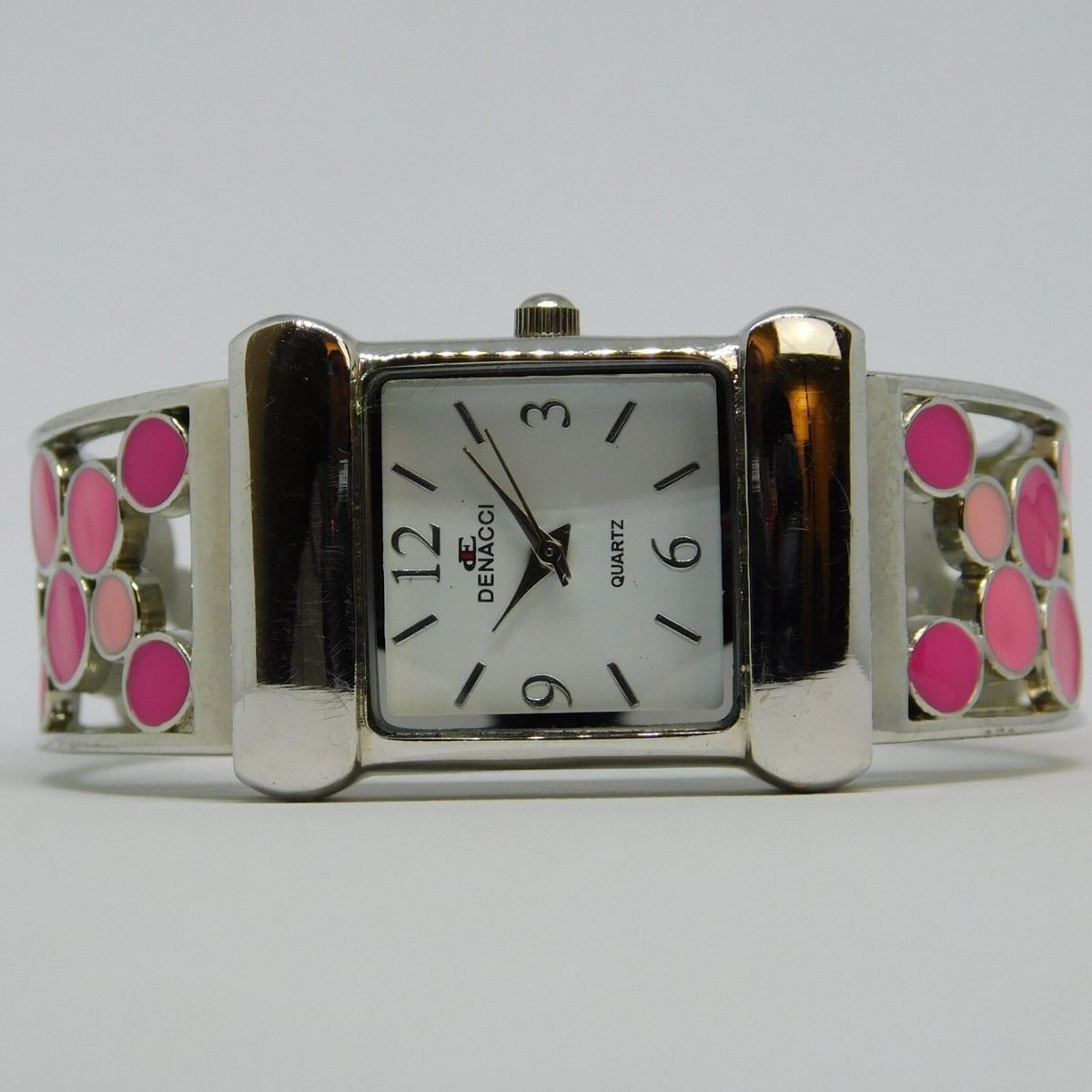 DENACCI #3385 Cuff Bracelet Quartz Analog Women display picture 3