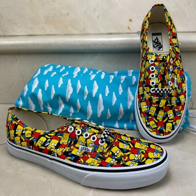 Mens Size 10 Vans X The Simpsons Bart Customs - Main Image