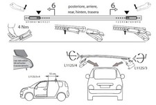 Barres De Toit Compatibles Citroën C3 Picasso 2007-2017 - Aluminium, Charge Max 75 Kg, Garantie 2 Ans