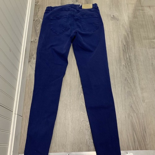 Zara Basic Dept Womens Jeans sz 6 Blue Skinny Jegging Lightweight Stretch Casual - Picture 3 of 14